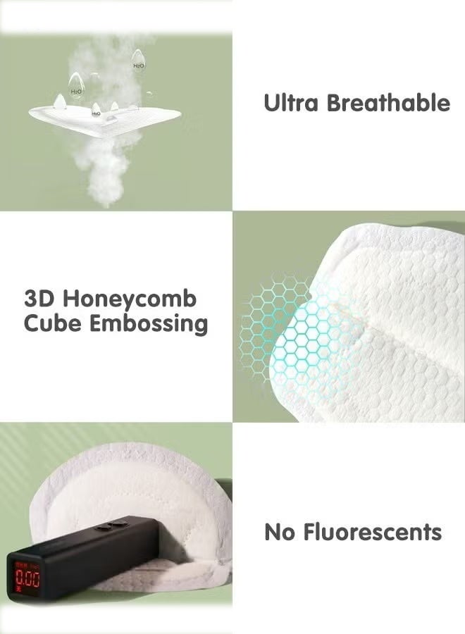 WAI Disposable Nursing Pads, Ultra Thin Breast Pads for Breastfeeding, Ultra-Absorbent and Soft Portable Breast Pads, Portable Nipple Pads, Leak-Proof, Super Absorbent, Keep Dry Nipple Pads（100 pieces ） - Image 2