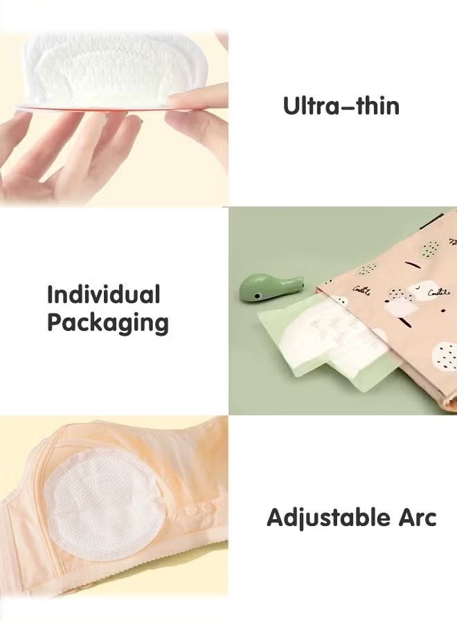 WAI Disposable Nursing Pads, Ultra Thin Breast Pads for Breastfeeding, Ultra-Absorbent and Soft Portable Breast Pads, Portable Nipple Pads, Leak-Proof, Super Absorbent, Keep Dry Nipple Pads（100 pieces ） - Image 3