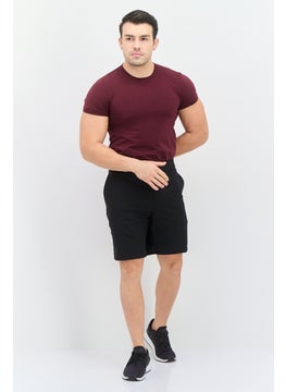 Van Heusen Men Solid Casual Chino Short, Black  - Image 4