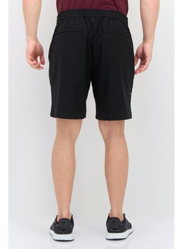 Van Heusen Men Solid Casual Chino Short, Black  - Image 3