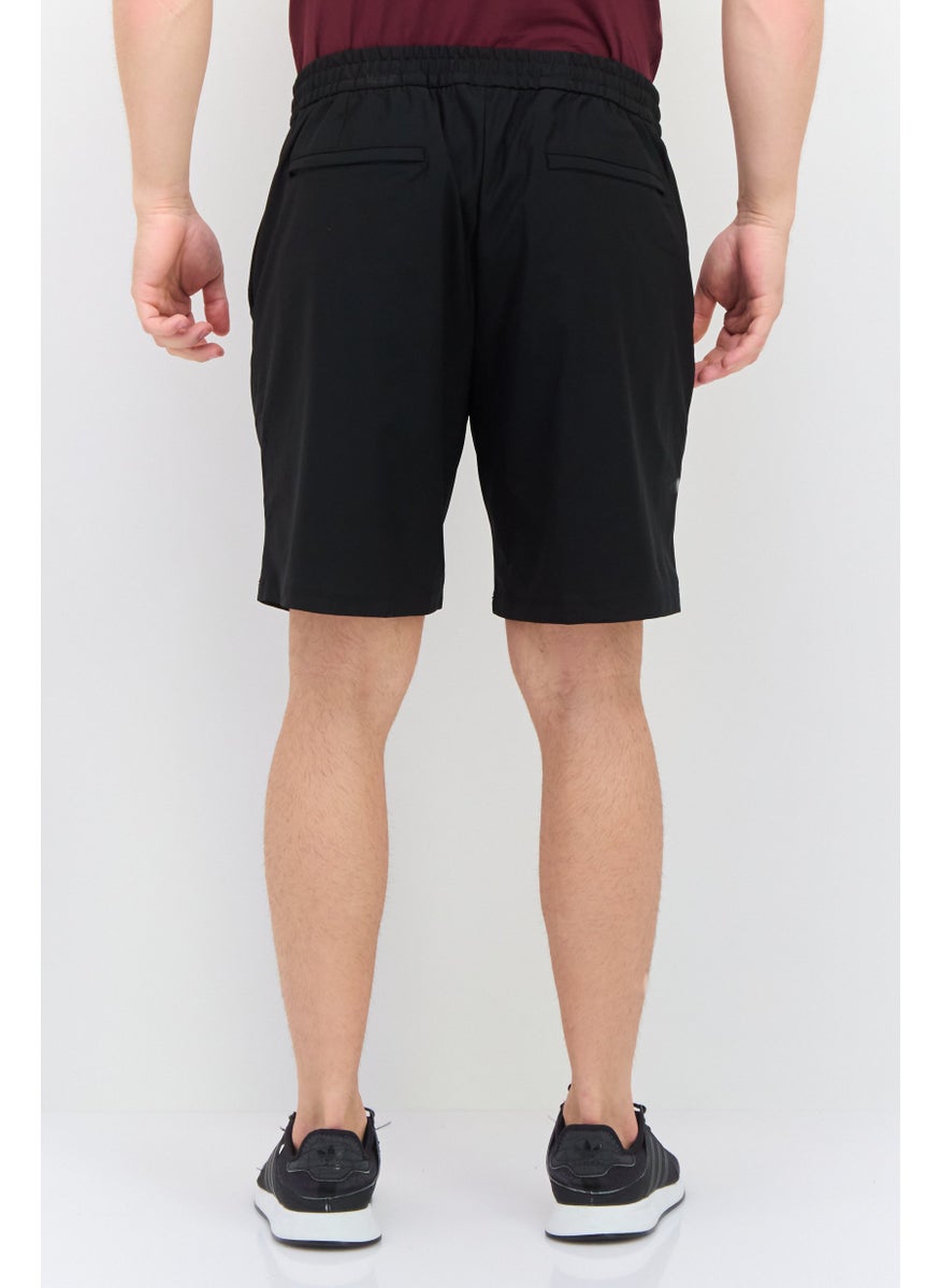 Van Heusen - Men Solid Casual Chino Short, Black - Image 1