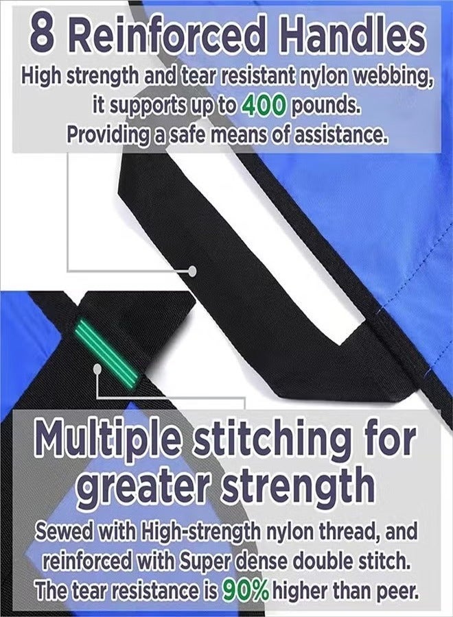 general Positioning Bed Pad with Handles Hospital Sheets Transfer Board Belts Patient Lift Elderly Assistance Incontinence Mattress Sheets for Turning Lifting Repositioning Washable Underpads - Image 3