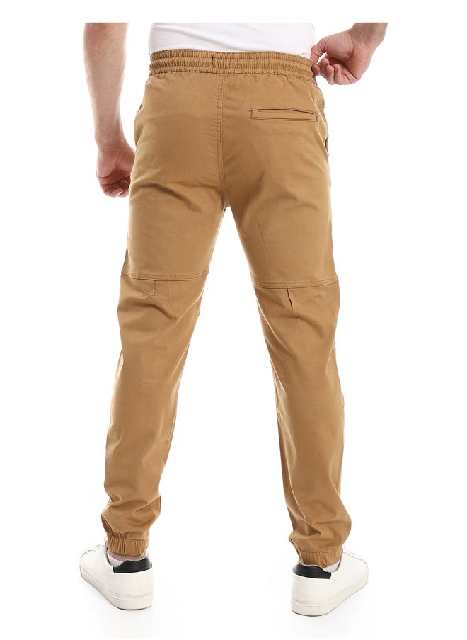 Andora - Elastic Waist With Drawstring Pants_Copper - Image 1