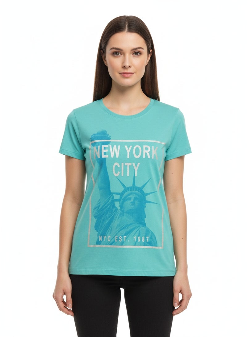 general T-SHIRT LADIES BODICE AOP S/S SV-LTS-35 - Image 2