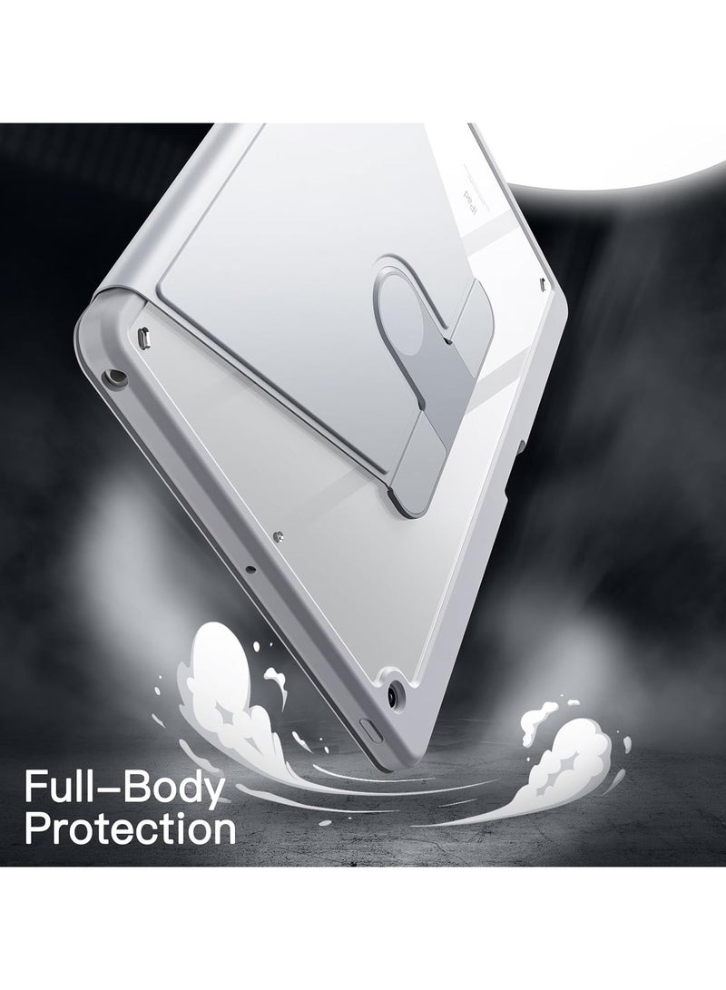 DUSALA Rotating Case for iPad 9th (10.2-Inch, 2021 Model,9th Generation) with Pencil Holder,360 Degree Rotation Protective Stand Slim Cover Clear Back, Auto Wake/Sleep (iPad 10.2) - Image 4