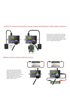 Y&D UD24 DC 5-32V 5.1A IPS Color Screen USB Power Meter DC5.5 Type-C Voltage Current Tester Digital Multimeter Test Speed of Charger Cables Capacity Bank QC PD 2.0 3.0  - Image 4