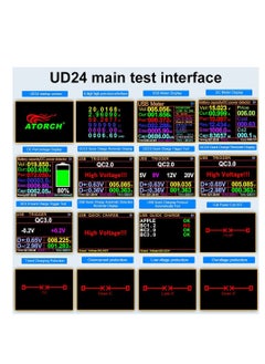 Y&D UD24 DC 5-32V 5.1A IPS Color Screen USB Power Meter DC5.5 Type-C Voltage Current Tester Digital Multimeter Test Speed of Charger Cables Capacity Bank QC PD 2.0 3.0  - Image 3