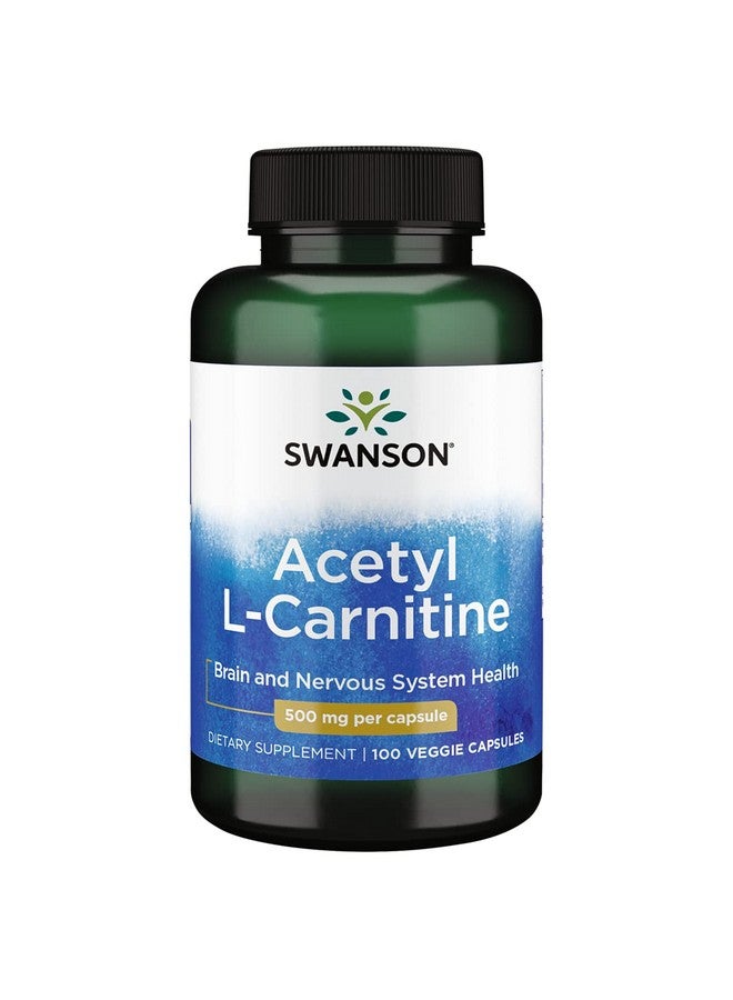 SWANSON Acetyl Lcarnitine 500 Mg 100 Caps By Swanson Premium - Image 2