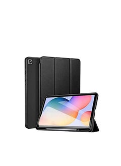 Case For Samsung Galaxy Tab A7 10.4 Inch 2022(SM-T509) Case With Pen Holder Soft TPU Back Cover With Auto Wake And Sleep, Black