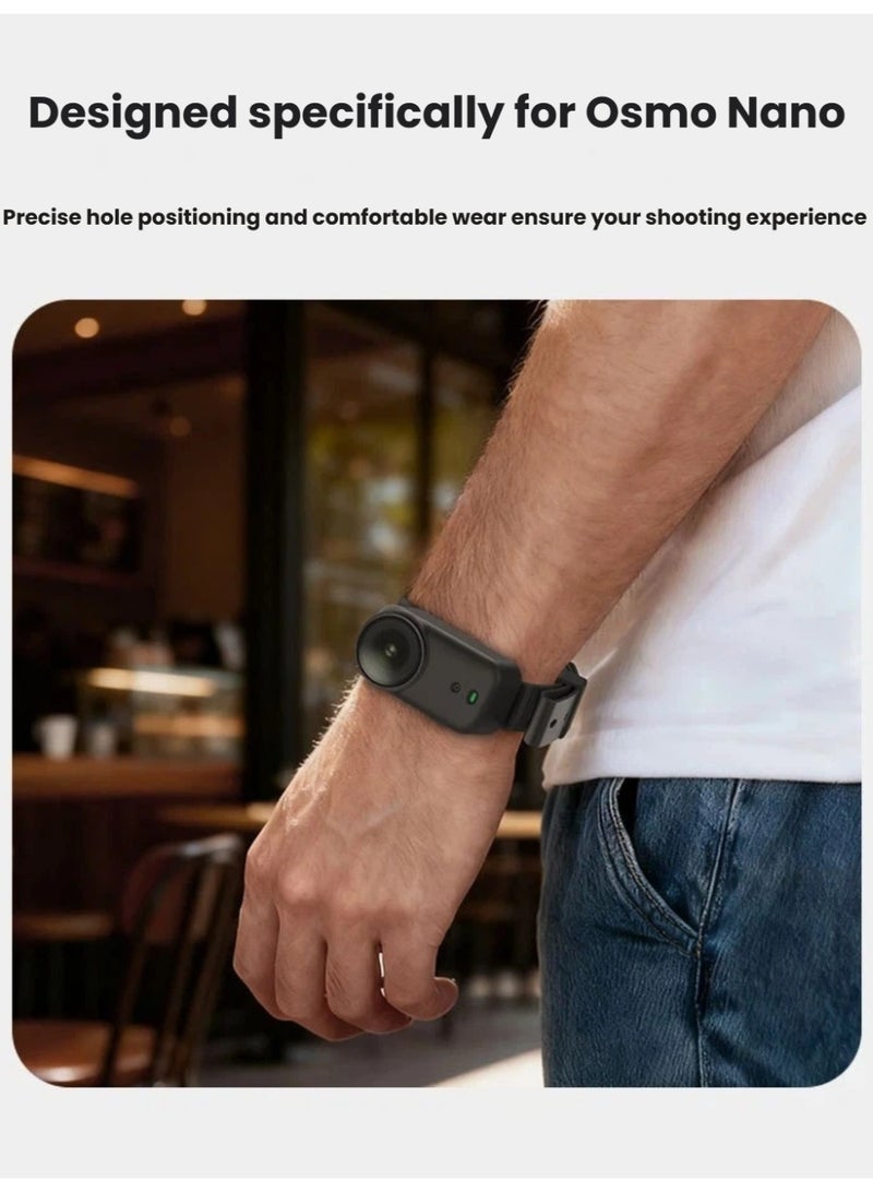 Adjustable Silicone Wrist Strap Mount for DJI Osmo Nano | Protective u0026 Washable with 170–330mm Range - Image 2