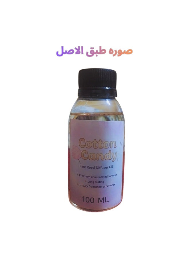 عطر غزل البنات (الكوتن كاندي ) الجديد مركز 100 مل زجاجه لإعادة الملء (Refill) لكل الفواحات - رائحة تدوم للمنزل والسيارة - آمن صحيًا - Image 2