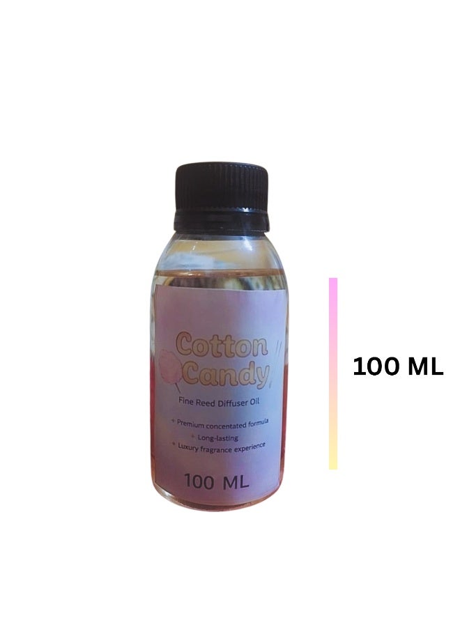 عطر غزل البنات (الكوتن كاندي ) الجديد مركز 100 مل زجاجه لإعادة الملء (Refill) لكل الفواحات - رائحة تدوم للمنزل والسيارة - آمن صحيًا - Image 3