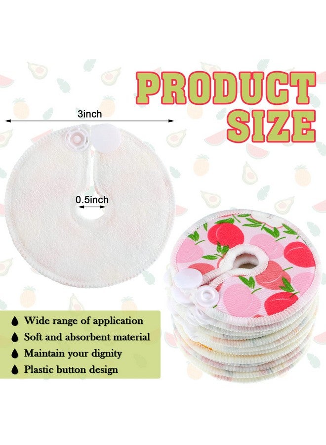 Sosation 36 Pcs Feeding Tube Pads G Tube Button Covers Breast Nipple Soft Cotton Pads Reusable Button Pads Washable Abdominal Peritoneal Feeding Tube Supplies For Kid Baby Breastfeeding Nursing Care 6 Pattern  - Image 4