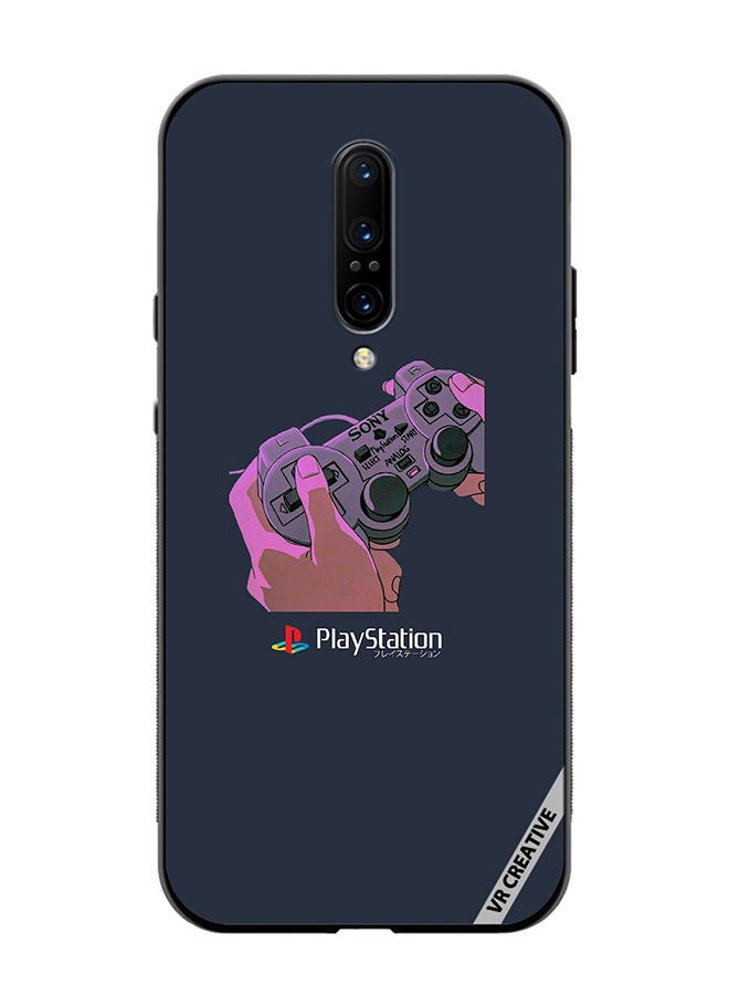 VR CREATIVE غطاء حماية لهاتف OnePlus 7 Pro بتصميم بلاي ستيشن متعدد الألوان - Image 1
