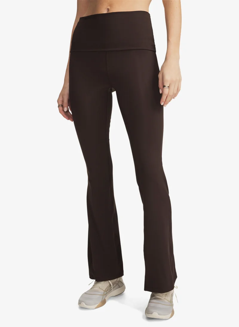 UNDER ARMOUR Meridian Ribbed Foldover Flare Pants