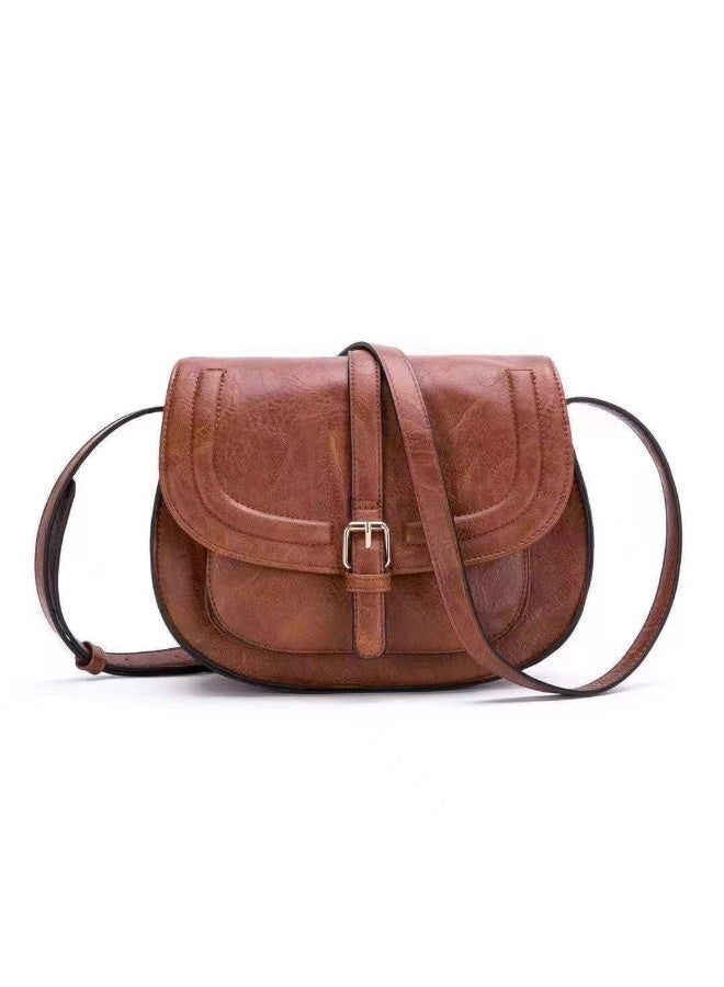 هاي هيلوك حقيبة كتف نسائية صغيرة ، حقيبة كتف من جلد البولي يوريثان للنساء ، حقيبة نسائية مع حزام قابل للتعديل - Image 1