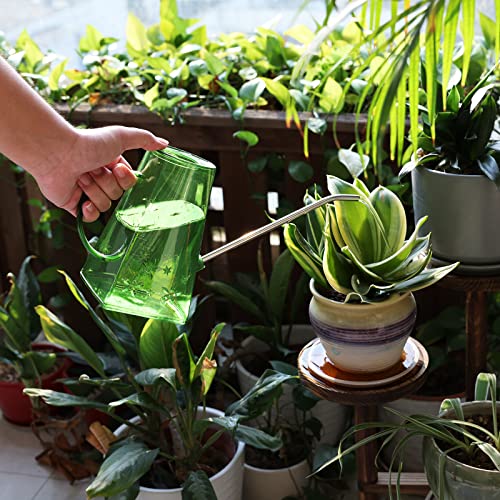 Goowin Indoor Plants Watering Can - Long Spout 47 oz with Bonus 16 oz Spray Bottle & 8.5 oz Squeeze Bottle, Green - Image 5