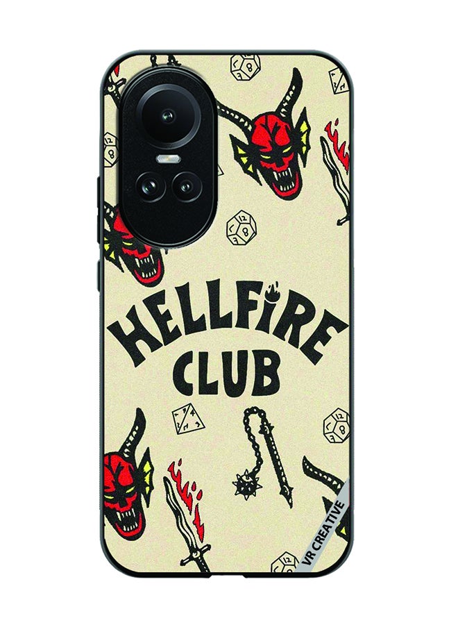 VR CREATIVE Protective Case Cover For Oppo Reno 10 Pro Hellfire Club Design Multicolour - Image 1