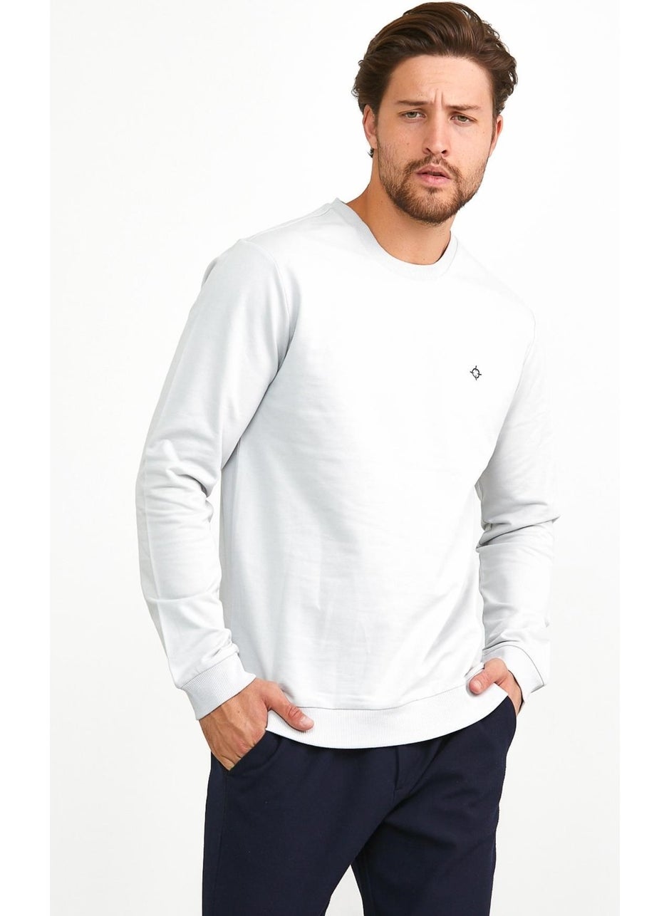 Men's Basic Daily Crew Neck Sweatshirt Gray - pzsku/ZB6AD31CD7A0686AC6CA9Z/45/_/1725789903/5e21cd66-460b-43fb-be4d-f35665e60ef3