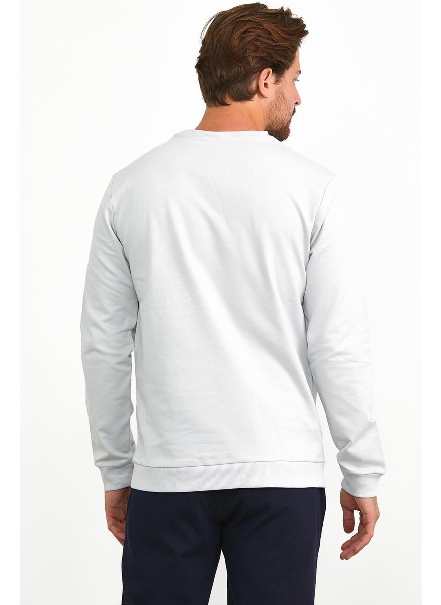 Men's Basic Daily Crew Neck Sweatshirt Gray - pzsku/ZB6AD31CD7A0686AC6CA9Z/45/_/1728059492/213dfd6e-d8e5-4db0-a6dc-9a53ac9f0971