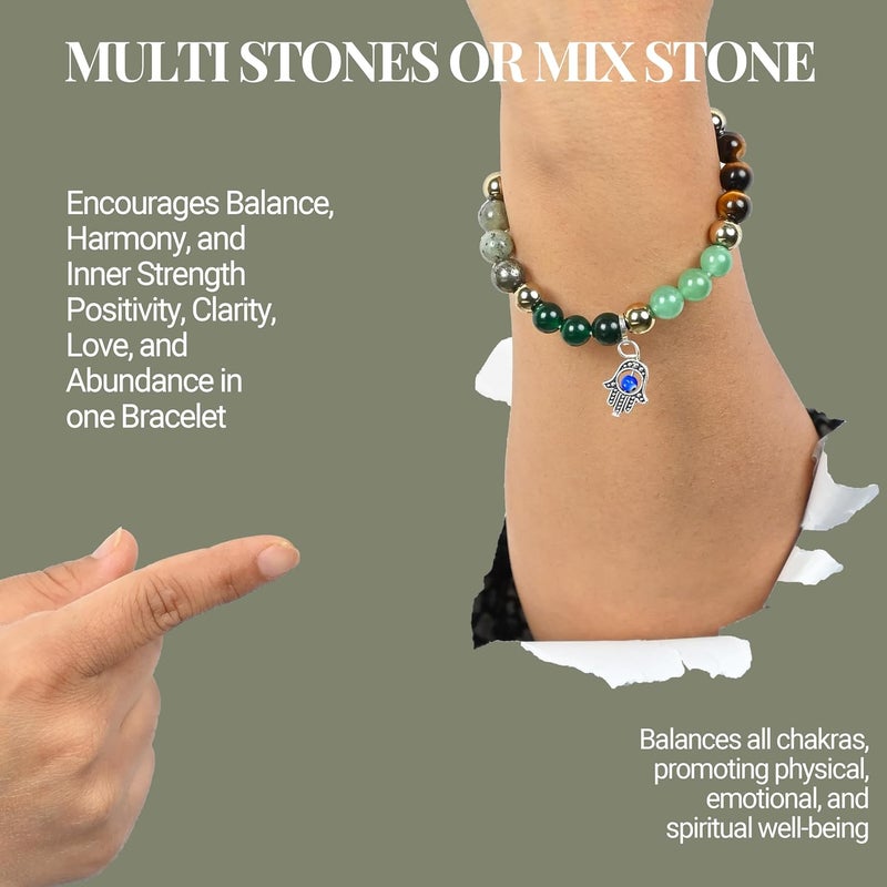 Crocon Bracelet for Women & Men – Certified Stone, Attracts Wealth, Love & Luck - Image 2