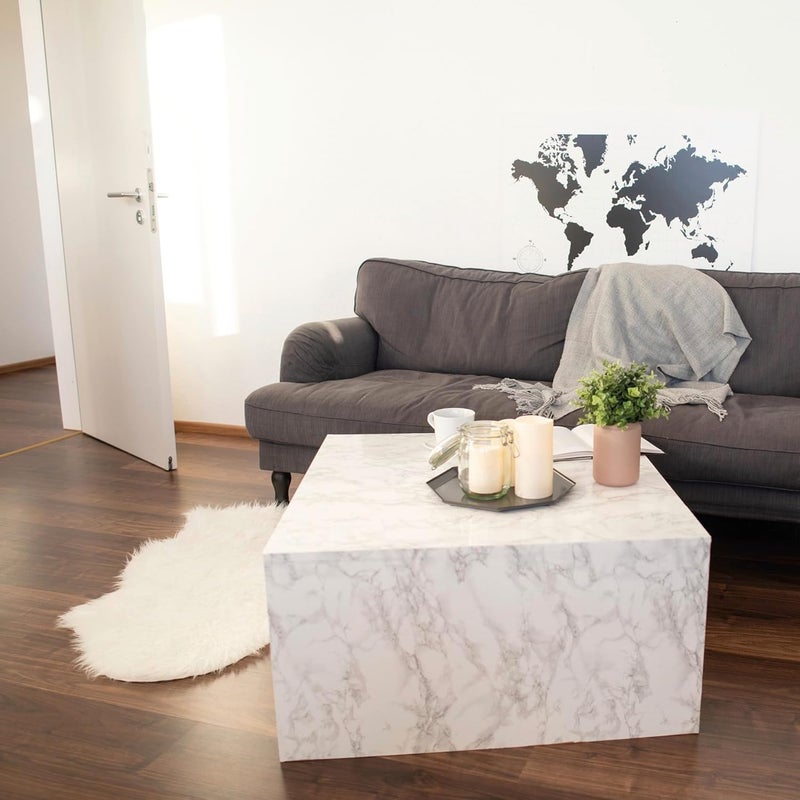 D-C-Fix Decorative Self-Adhesive Film in Grey Marble - 17" x 78" Roll - Image 3