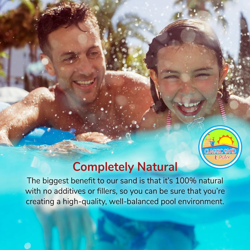 CLASSIC SAND & PLAY Swimming Pool Filter Sand for Above & Inground Pools, 20 lbs, Supports Residential and Commercial Filtration Systems, Premium Efficient Silica, No Clogging or Clumping, #20 Grade - Image 4
