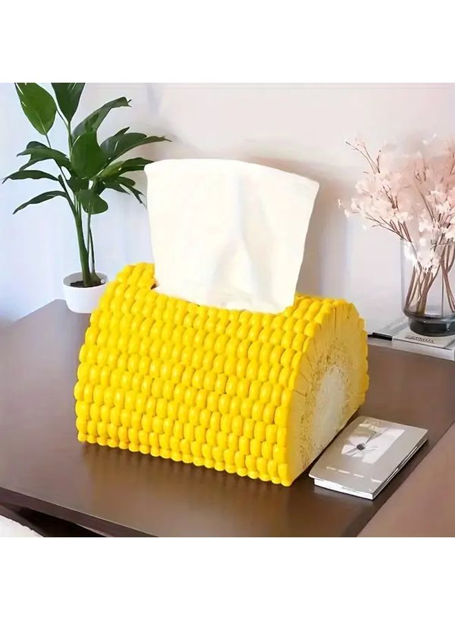 حامل علبة مناديل الذكرى ديكور إبداعي للغرفة المعيشة وطاولة الطعام بلاستيك متين - Image 3