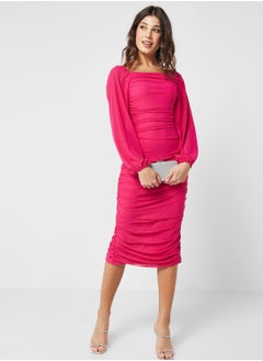 Ginger Ruched Bodycon Dress  - Image 1