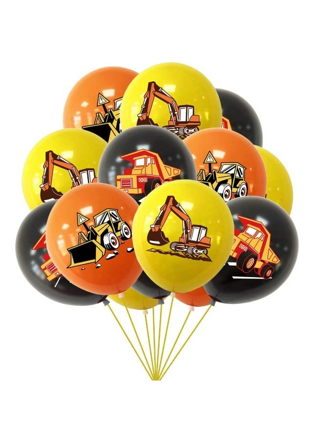 بالونات حفلات البناء - بالونات لاتكس مقاس 12 بوصة لديكور حفلات أعياد ميلاد الأطفال وحفلات البناء (عبوة من 15 قطعة) - Image 1