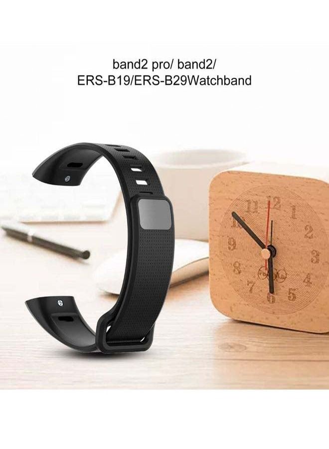 KASTWAVE Smart Watch Strap For Huawei Band 2 Pro Black,One Size Fits All Can Be Adjusted According To The Size Of The Wrist,Breathable And Waterproof Watch Strap Make Your Sports Life More Comfortable  - Image 2