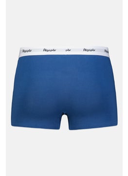 Algspar Men 2 Pcs Brand Logo Boxer Set, Blue/White  - Image 2