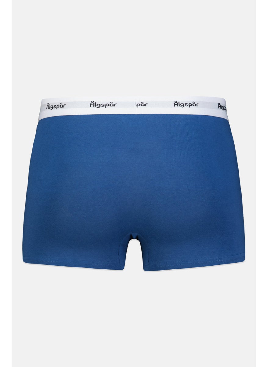 Algspar - Men 2 Pcs Brand Logo Boxer Set, Blue/White - Image 1