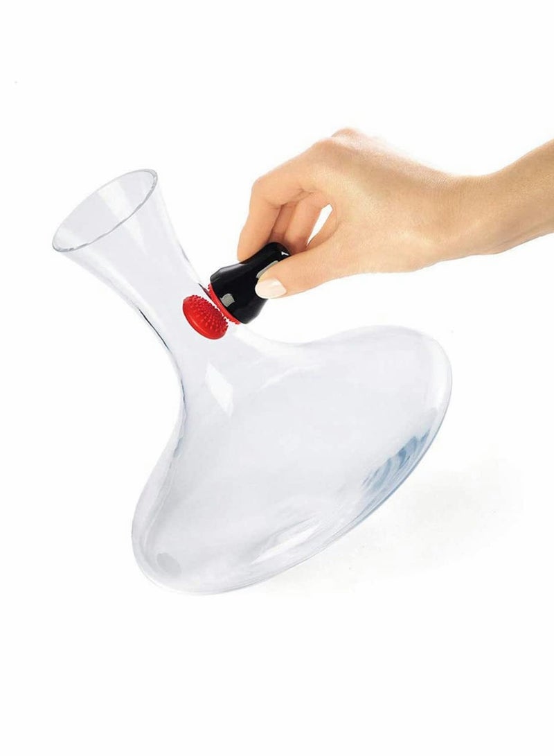 Luckam منظف مغناطيسي للأكواريوم - منظف حصى حوض السمك - فرشاة تنظيف زجاج صغيرة - أداة تنظيف زجاج الأكواريوم (أسود أحمر) - Image 2