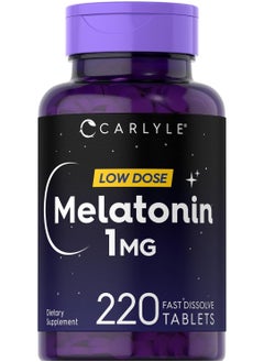CARLYLE Melatonin 1 mg Low Dose, 220 Fast Dissolve Tablets  - Image 1