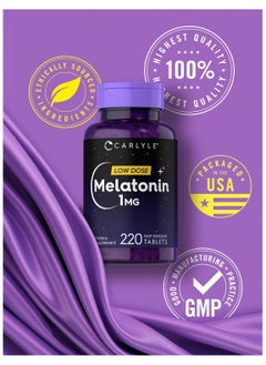 CARLYLE Melatonin 1 mg Low Dose, 220 Fast Dissolve Tablets  - Image 5