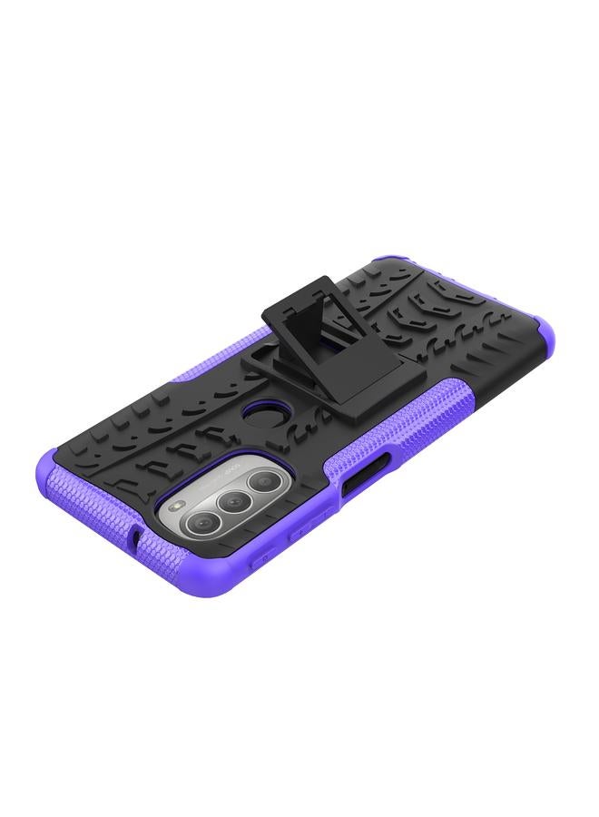 اس-توب جراب لهاتف Motorola Moto G51 5G مصنوع من مادة TPU + PC مع حامل - Image 5