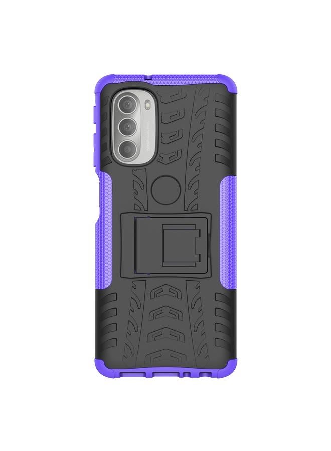 اس-توب جراب لهاتف Motorola Moto G51 5G مصنوع من مادة TPU + PC مع حامل - Image 2