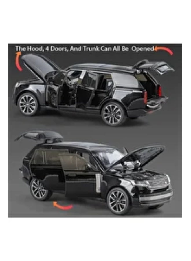 Range Rover Die-Cast Model Car 1:32 Scale | Pull-Back Action with Lights & Music | Openable Doors & Hood | Premium Alloy Construction | Shock Absorption | Ages 3+ - Image 2