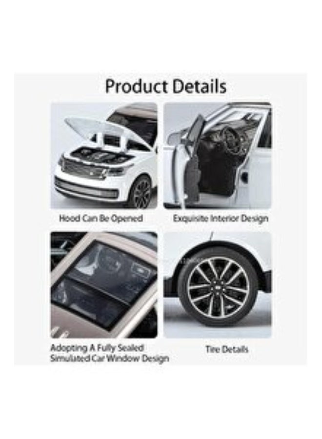 Range Rover Die-Cast Model Car 1:32 Scale | Pull-Back Action with Lights & Music | Openable Doors & Hood | Premium Alloy Construction | Shock Absorption | Ages 3+ - Image 5