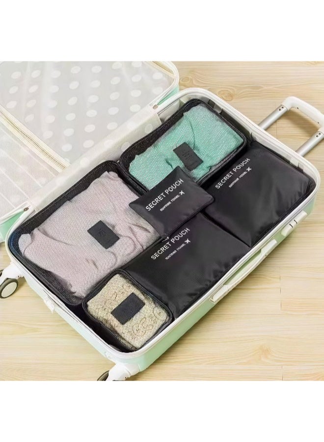 6-in-1 a set of clothing storage bags and laundry pouches organise the travel bag with a laundry bag for underwear and to organise while travelling - Image 4