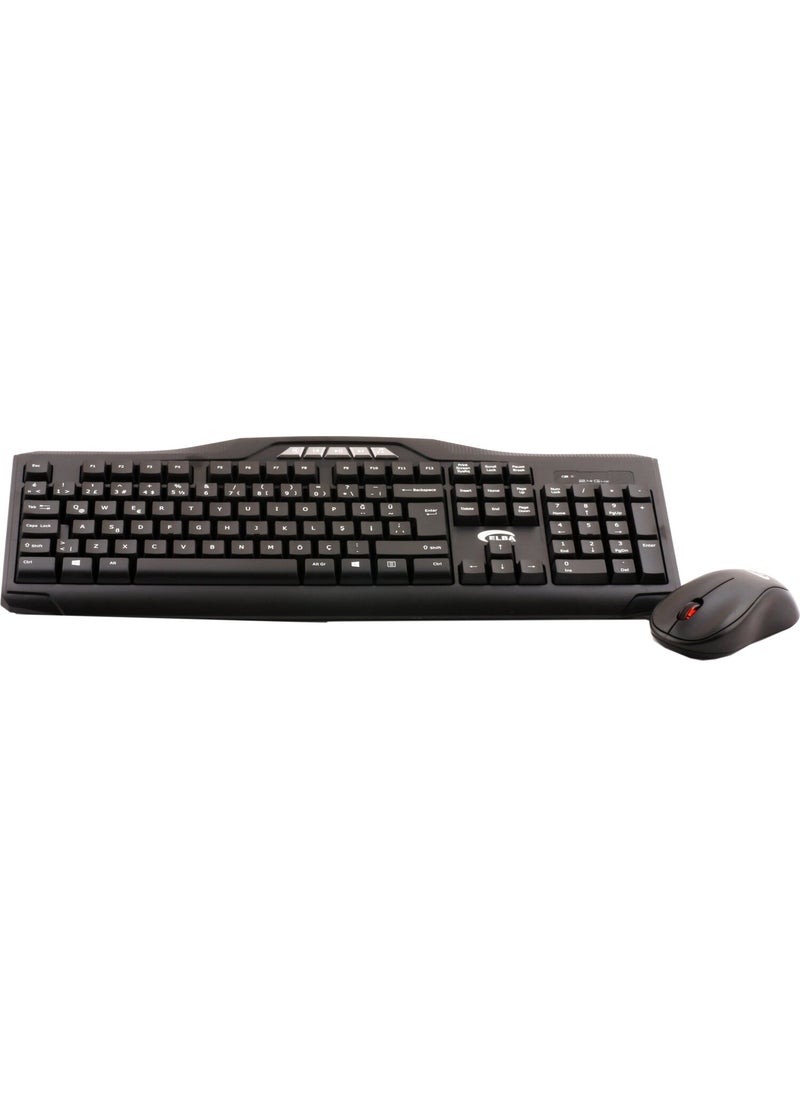ELBA - EC-266 Q USB Black Wireless Keyboard Mouse Set - Image 1