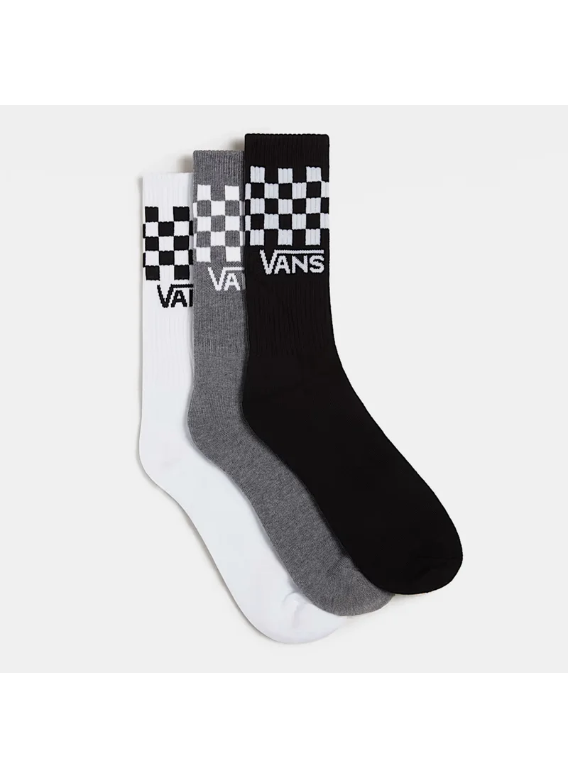 VANS Men's Classic Check Crew Socks (3 Pairs)