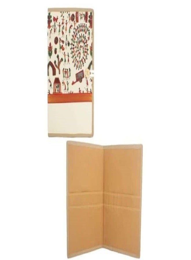 Peeplvalue Multicolor A4 Size Printed Fabric File Folders for Documents Certificates, Document Holder, Jute Conference File Folder with Pen Holder - Image 3