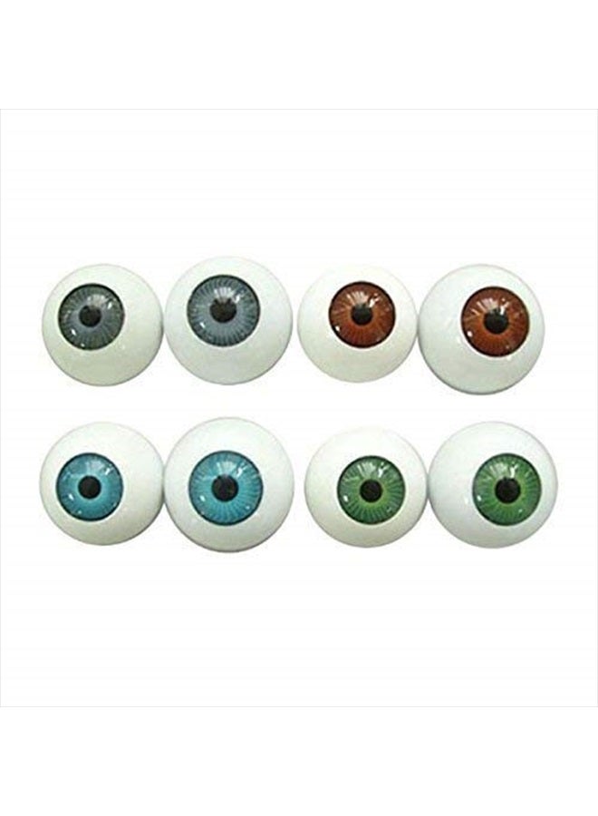 ROSENICE Halloween Eyeballs Scary Plastic Hollow Eyeball Halloween Horror Props 8PCS - Image 1