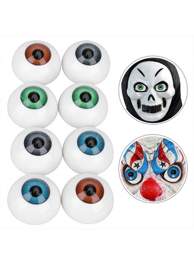ROSENICE Halloween Eyeballs Scary Plastic Hollow Eyeball Halloween Horror Props 8PCS - Image 5