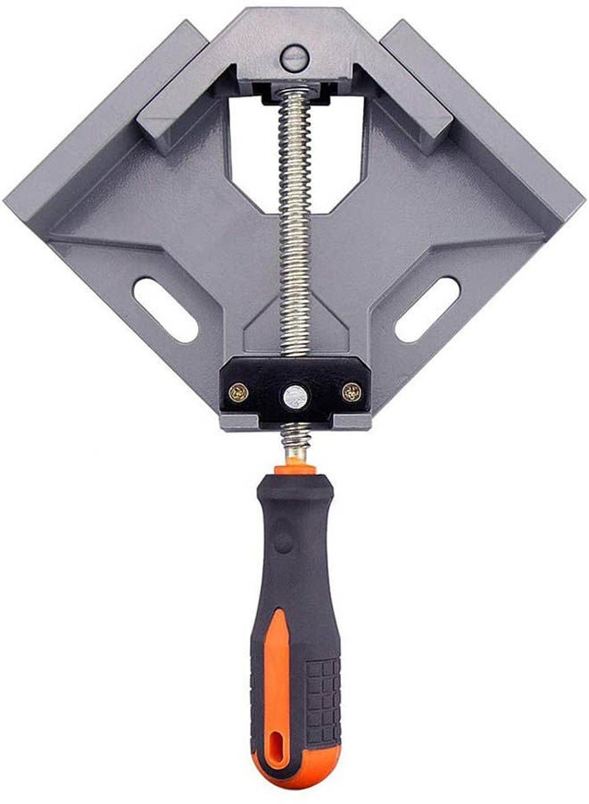 WEICHUAN Aluminum Alloy Right Angle Clamp 90 Degree Angle Clamp Corner Clamp Right Angle Vise Adjustable Frame Clamp With Adjustable Swing Jaw for DIY Woodworking(Pack of 1) - Image 1