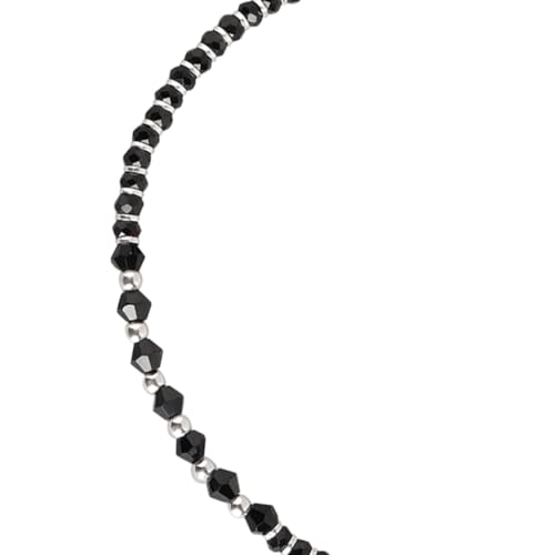 ZAVYA 925 Sterling Silver Designer Black Rhodium Plated Beaded Anklet (Single) | Gift for Women & Girls | With Certificate of Authenticity & 925 Hallmark - Image 4