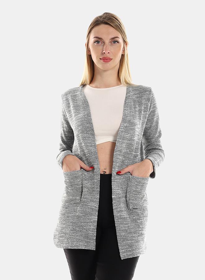 kady Jamila Women Knitted Pattern Cardigan With Side Pockets, ,shane-XXL - Image 1