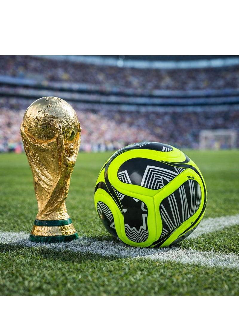FIFA World Cup New Design 2026 Model Football - Size 5 – Indoor & Outdoor Soccer Training Ball for Playground & Professional Practice - Image 4